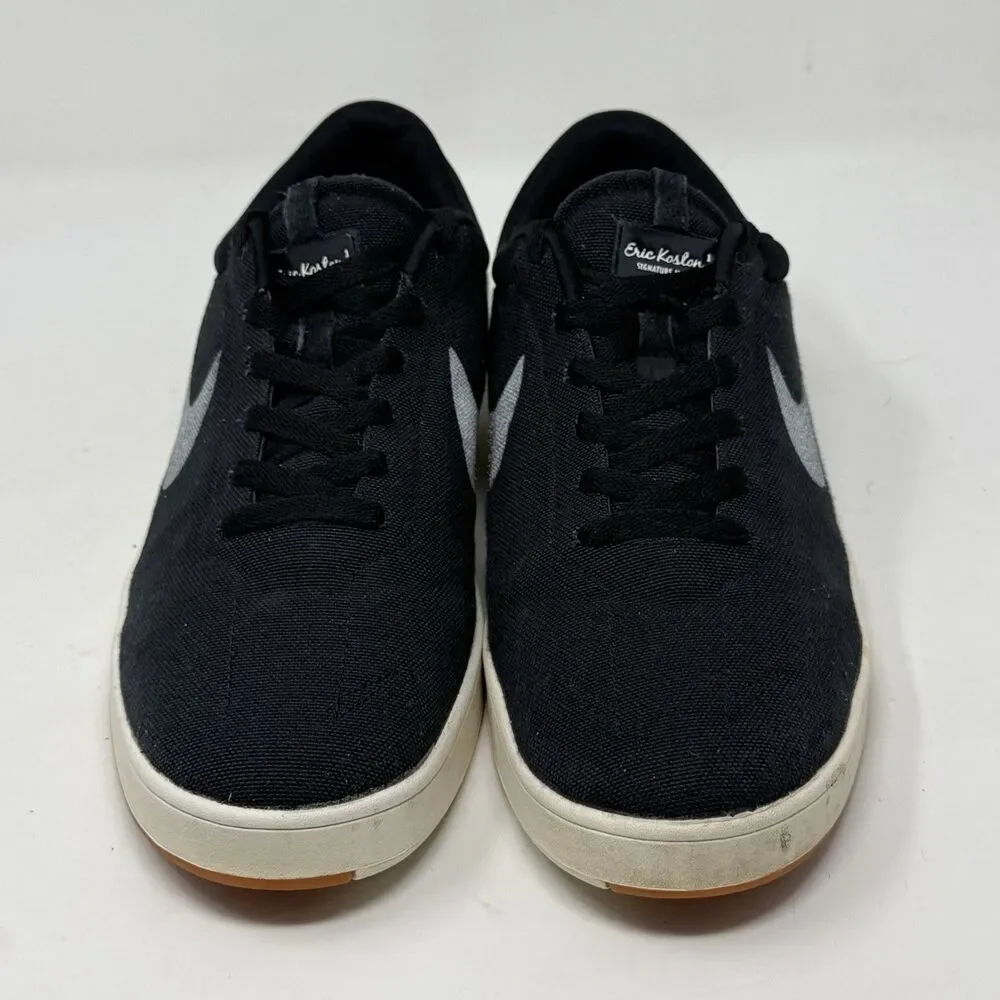 Nike SB Eric Koston 1 Sneakers Shoes Mens 12 Black Gray Lunarlon Skate 2012